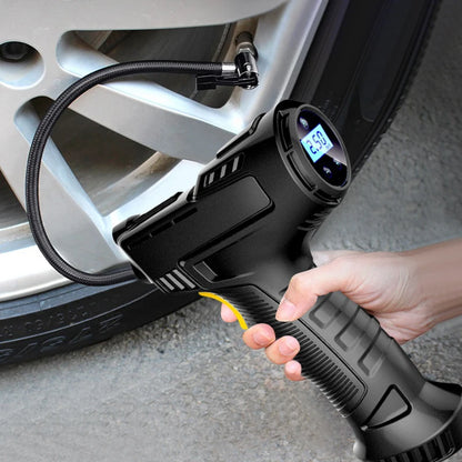 KDIOMALL 120W Car Air Pump LED Digital Tire Inflator Equipment