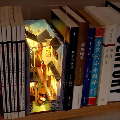 KDIOMALL Bookshelf Decoration Miniature Landscape of Jiangnan Scenery in China