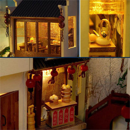 KDIOMALL Bookshelf Decoration Miniature Landscape of Jiangnan Scenery in China