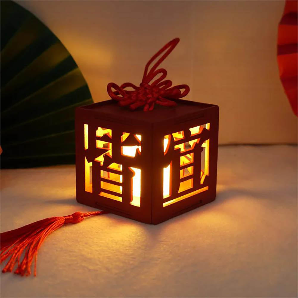 KDIOMALL DIY Antique Chinese Palace Lantern Decorative With LED Light