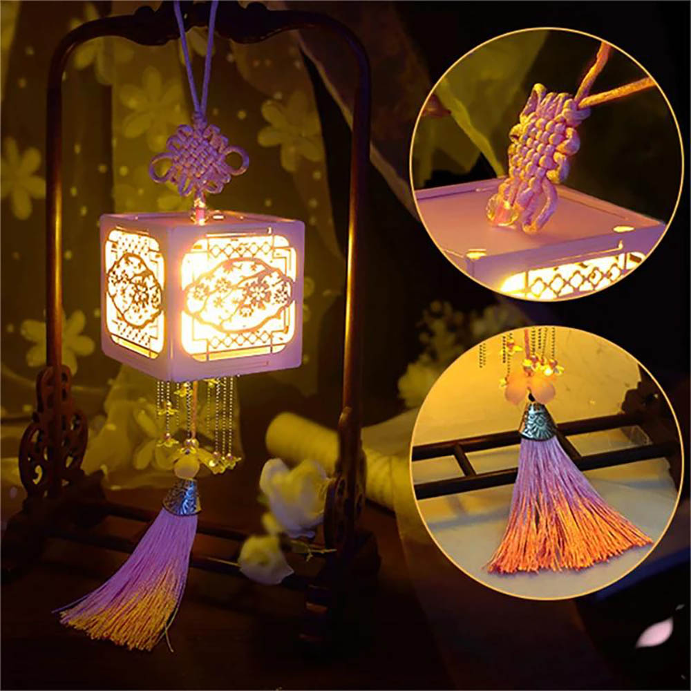 KDIOMALL DIY Antique Chinese Palace Lantern Decorative With LED Light