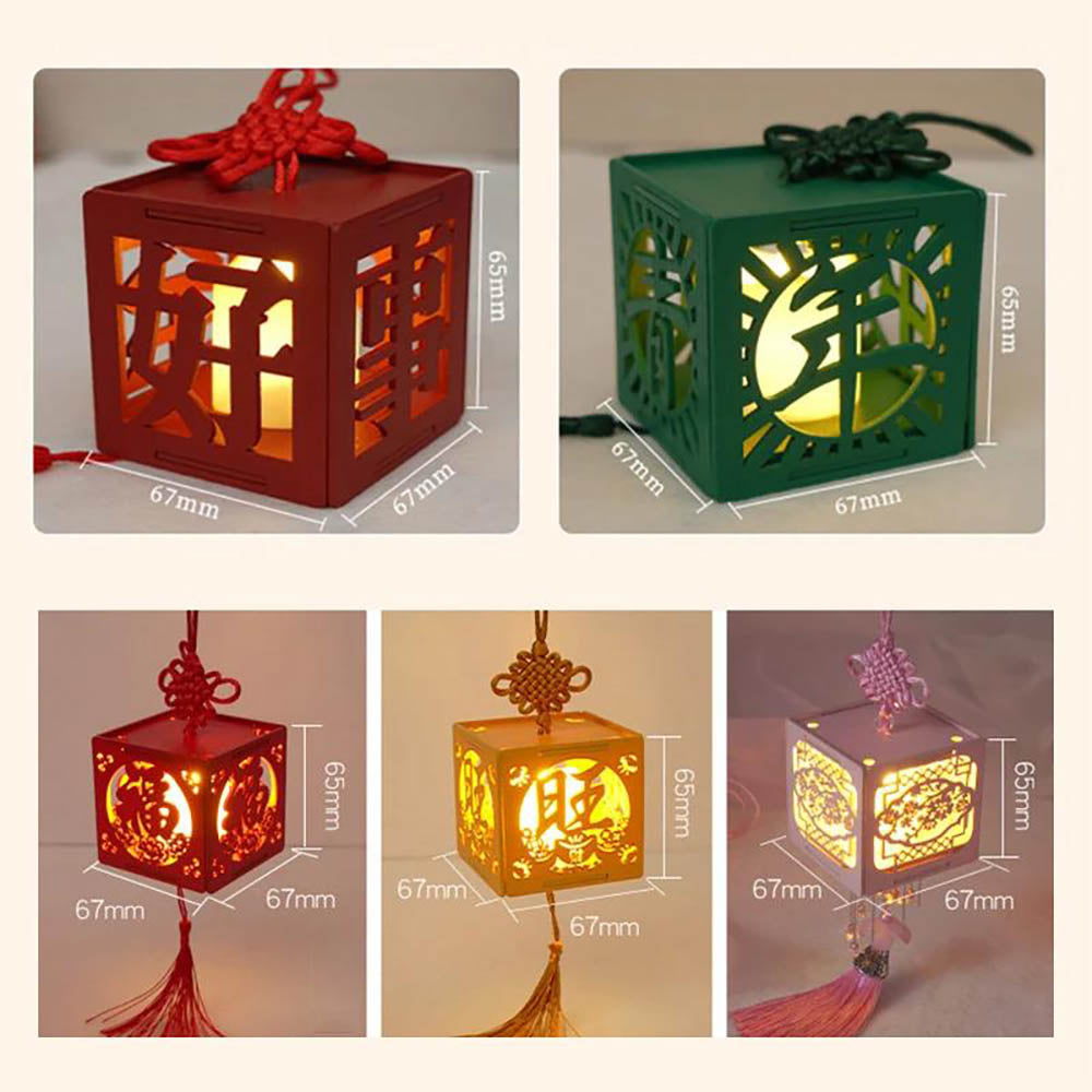 KDIOMALL DIY Antique Chinese Palace Lantern Decorative With LED Light