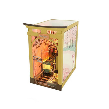 KDIOMALL DIY Wooden Japanese Decoration Dollhouse with Furniture Home Ornaments