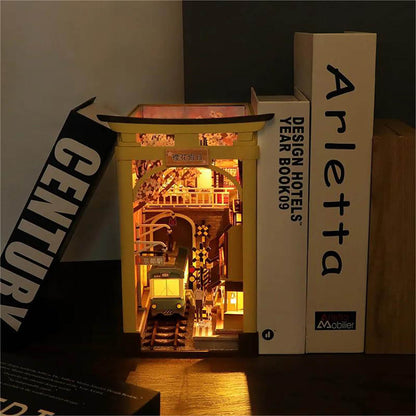 KDIOMALL DIY Wooden Japanese Decoration Dollhouse with Furniture Home Ornaments